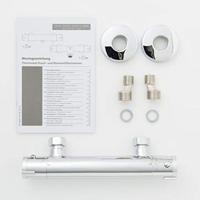 Thermostatische Douchekraan Schutte London Chroom 120mm HOH-afstand - thumbnail