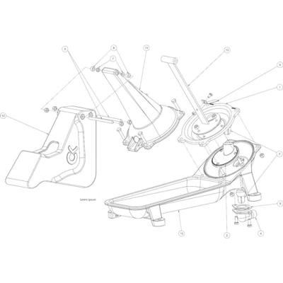 Weidepomp P100 dubbelpompend Weidepomp P100 dubbelpompend