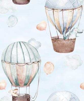 Noordwand Kids Walls Behang met luchtballonnen - 45863