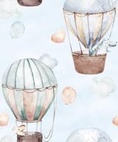 Noordwand Kids Walls Behang met luchtballonnen - 45863 - thumbnail
