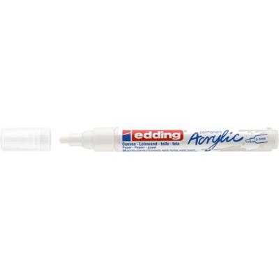 Acrylmarker edding e-5100 medium verkeerswit | 10 stuks Acrylmarker edding e-5100 medium verkeerswit | 10 stuks