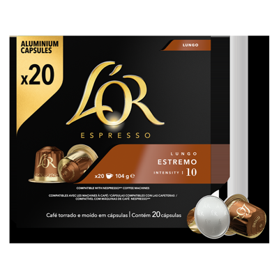 L&apos;OR Espresso Lungo Estremo - 20 koffiecups