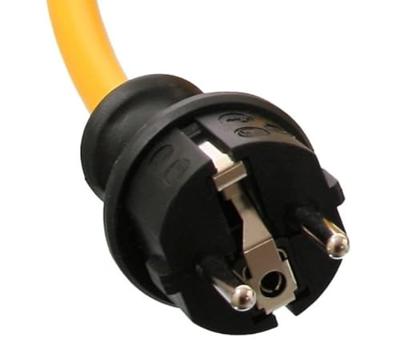 AS Schwabe 61455 Stroom Verlengkabel 16 A Geel 5.00 m AT-N07V3V3-F 3G 1,5 mm²