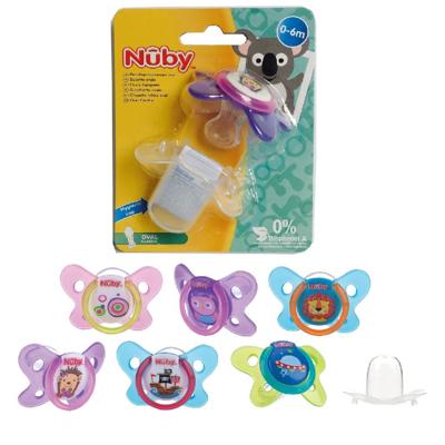 Nuby Fopspeen 0-6 Maanden Assorti Nuby Fopspeen 0-6 Maanden Assorti