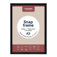 Europel clicklijst, lijst 25mm A3, mat zwart posterframe - thumbnail