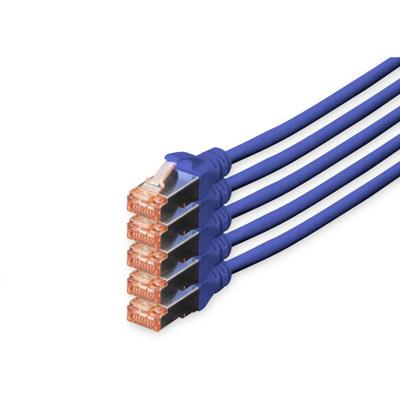 Digitus DK-1644-100-B-5 RJ45 Netwerkkabel, patchkabel CAT 6 S/FTP 10.00 m Blauw Folie afscherming, Afscherming totaal, Afgeschermd, Halogeenvrij, Simplex, Digitus DK-1644-100-B-5 RJ45 Netwerkkabel, patchkabel CAT 6 S/FTP 10.00 m Blauw Folie afscherming, Afscherming totaal, Afgeschermd, Halogeenvrij, Simplex,