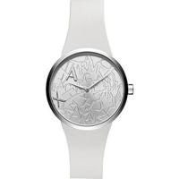 Horlogeband Armani Exchange AX4505 Leder Wit 22mm - thumbnail