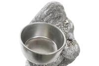 Decoratieve figuren DKD Home Decor 32 x 26,5 x 36 cm Zilverkleurig Koloniaal Gorilla - thumbnail