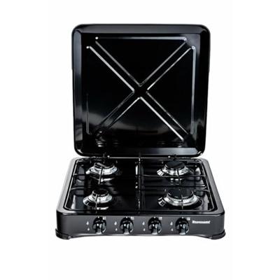 Ravanson K-04TB kookplaat Zwart Aanrecht Gaskookplaat 4 zone(s)