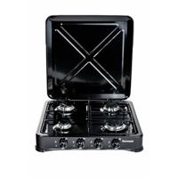 Ravanson K-04TB kookplaat Zwart Aanrecht Gaskookplaat 4 zone(s) - thumbnail