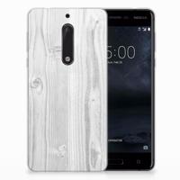 Nokia 5 Bumper Hoesje White Wood - thumbnail