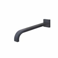 BWS Inbouwuitloop Vierkant 31cm 1/2" Mat Zwart - thumbnail