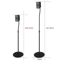 Hama Speaker Standaard 123 cm 2 Stuks Zwart - thumbnail