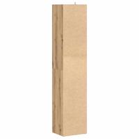 Boekenkast 36x30x171 cm bewerkt hout artisanaal eikenkleur - thumbnail