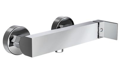 IDROVIA ééngreepsmengkraan douche, chroom keramische schijven geluidsarme, verwisselbare 35 mm cartouche ½" (Ø ca. 1,9 cm) verbinding voor doucheslang zijdelingse metalen greep garantie: 5 j