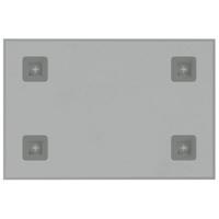 Magneetbord voor aan de wand 30x20 cm gehard glas wit - thumbnail