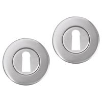 Differnz | Rozet met Sleutelgat | Mat Chroom | Rond | 53mm - thumbnail