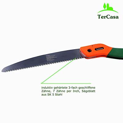 TerCasa JU-998502 Tuinzaag met Inklapbaar Blad 23 cm Oranje/Groen