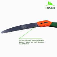 TerCasa JU-998502 Tuinzaag met Inklapbaar Blad 23 cm Oranje/Groen - thumbnail