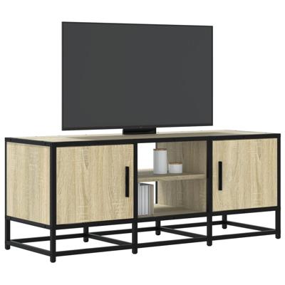 Tv-meubel 180x35x41 cm bewerkt hout sonoma eikenkleurig - thumbnail