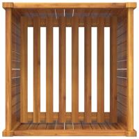 VidaXL Plantenbak met voering 50x50x75 cm massief acaciahout - thumbnail
