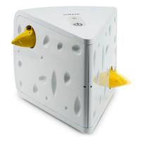 PetSafe FroliCat Kattenspeelgoed Kaas, Interactief voor Speelkracht en Jachtaandrijving, Intelligent Speelgoed voor Katten, Wit - thumbnail