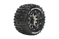 Louise MT-Pioneer - MFT 1/10 banden op 2.8" bead-lock velgen black/chrome - 0 Offset - Hex 12mm - thumbnail