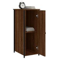 Nachtkastjes 2 st 32x42x80 cm bewerkt hout bruin eikenkleur - thumbnail