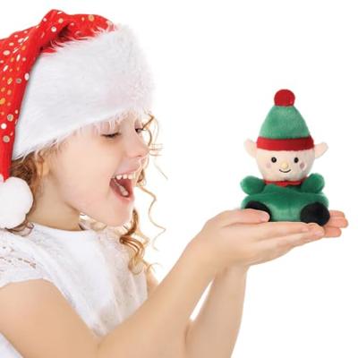 Palm Pals Kerst elf knuffeltje - 13 cm