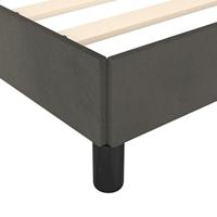 Bedframe zonder matras 120x190 cm fluweel donkergrijs - thumbnail