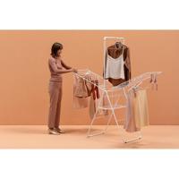 Brabantia hangon droogrek 25 meter met stang white - thumbnail
