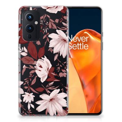 Smartphone hoesje OnePlus 9 Watercolor Flowers