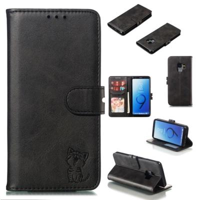 Lederen beschermhoes voor Galaxy S9 (zwart) Lederen beschermhoes voor Galaxy S9 (zwart)