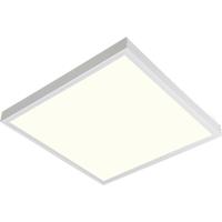 LED Paneel - Aigi Limno Slim - 60x60 - Natuurlijk Wit 4200K - 32W - Smart LED - Slimme LED - Dimbaar - Opbouw Vierkant - Mat Wit - Flikkervrij - thumbnail