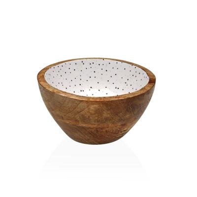 Kom Versa Speckle Mangohout 13 x 7 x 13 cm