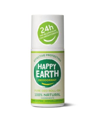 Happy Earth 100% Natural Deo Roll-On Unscented