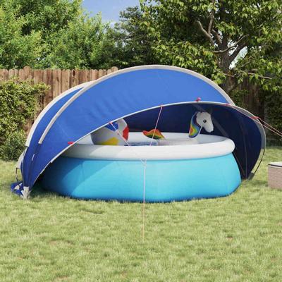 Pooldome Blauw 405 x 405 x 192 cm 185T polyester met PU-coating