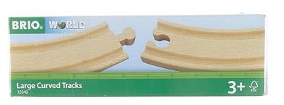 BRIO World Lange gebogen rails - thumbnail