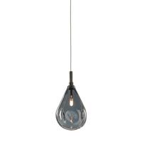 Bomma Soap Mini Single Hanglamp - Zilver glas - Antraciet fitting - thumbnail