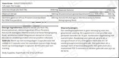 Vaso-Grow 125 caps Vaso-Grow 125 caps