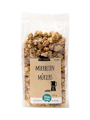 TerraSana Raw moerbei bessen wit in glas bio 190 Gram