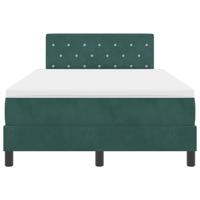 Boxspringbed met matras fluweel donkergroen Small Double - thumbnail