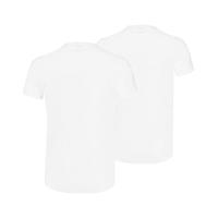 Ondershirts heren 2-pack basic - ronde hals - Slim fit heren T-shirt katoen - thumbnail