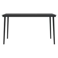 5-delige Tuinset met kussens grijs en zwart - thumbnail