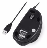 Perixx Vertikal Perimice-515 II Ergonomische muis USB Optisch Zwart 6 Toetsen 1600 dpi Ergonomisch - thumbnail