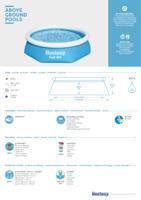 Bestway zwembad fast set rond 244x61 cm blauw - thumbnail