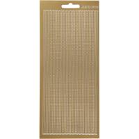 Creativ Company Stickers, randen, vel 10x23 cm, goud, 1 vel - thumbnail