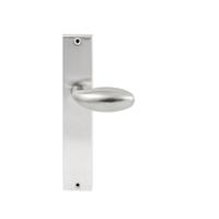 Hardbrass Knopkruk Golf op rechthoekig langschild blind - RVS - thumbnail