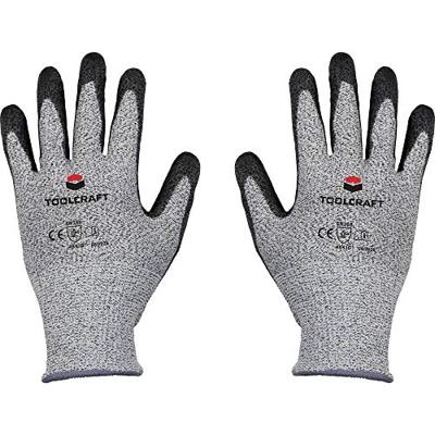 TOOLCRAFT TO-5621610 HPPE-vezel, Polyester, Kunstvezel, Polyurethaan Snijbeschermingshandschoen Maat (handschoen): 10 EN 388 Cat II 1 paar
