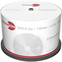 Primeon 2761204 DVD-R disc 4.7 GB 50 stuk(s) Spindel Mat zilver oppervlak - thumbnail
